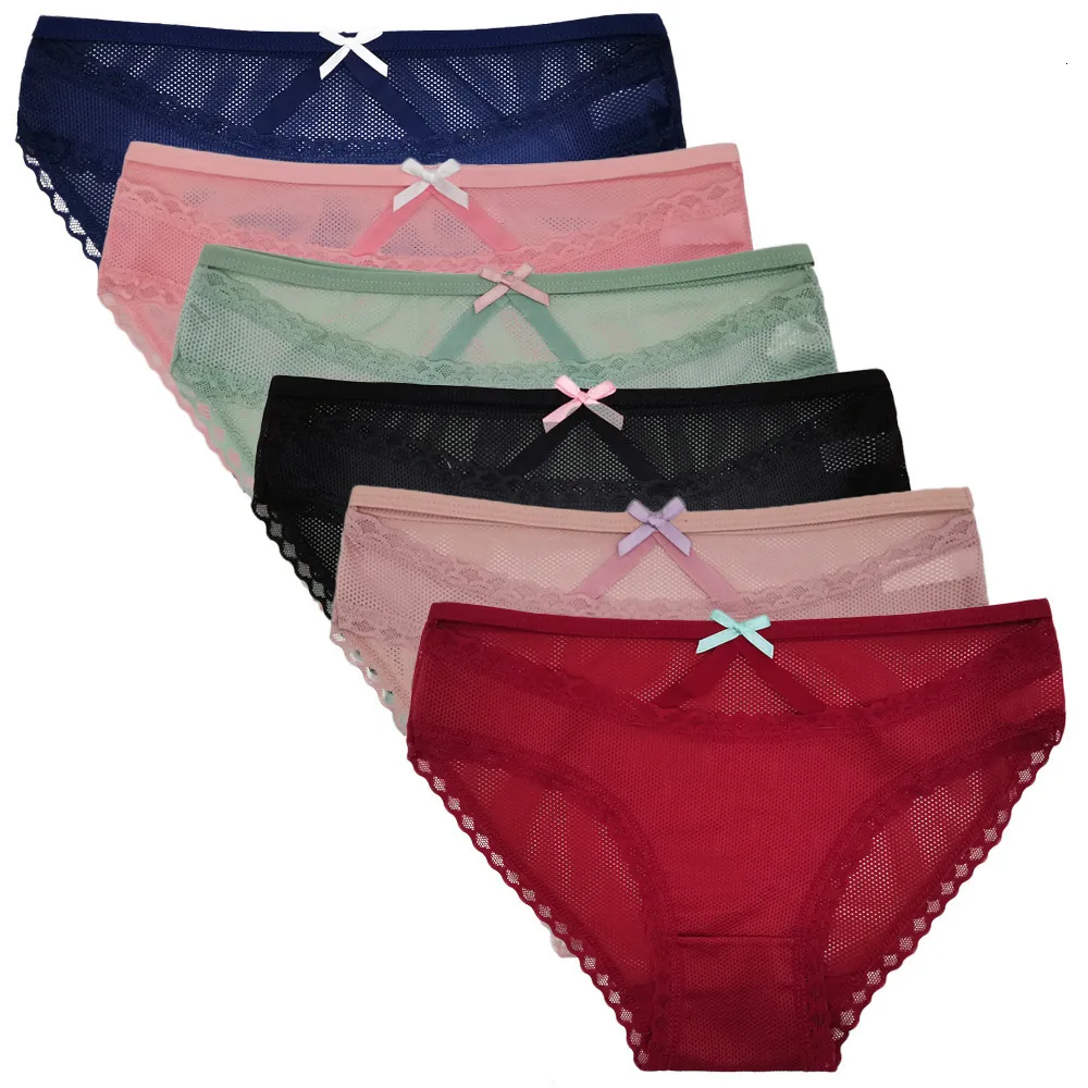 6 Pack Seamless Mesh Panties For Women, Low Waist, Breathable, Soft  Underwear, Assorted Colors, Sizes M XL From Kong04, $10.03