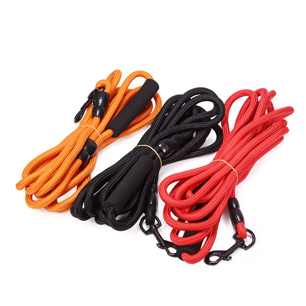 Colliers pour chiens Laisses Laisse Nylon Long Tracking Corde ronde pour s Outdoor Walking Training Pet Lead Pour Small Medium Large s 5M / 10M 230403