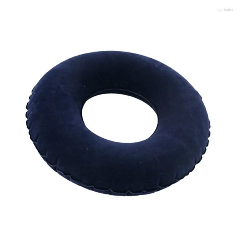 Almofada inflável prática para piscina anel almofada rosquinha assento de borracha acne