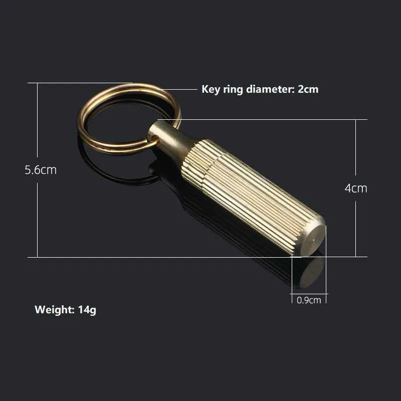 Stuk set messing capsule mini mes multifunctioneel draagbare EDC tool outdoor survival open kan pellen fruitmade in China