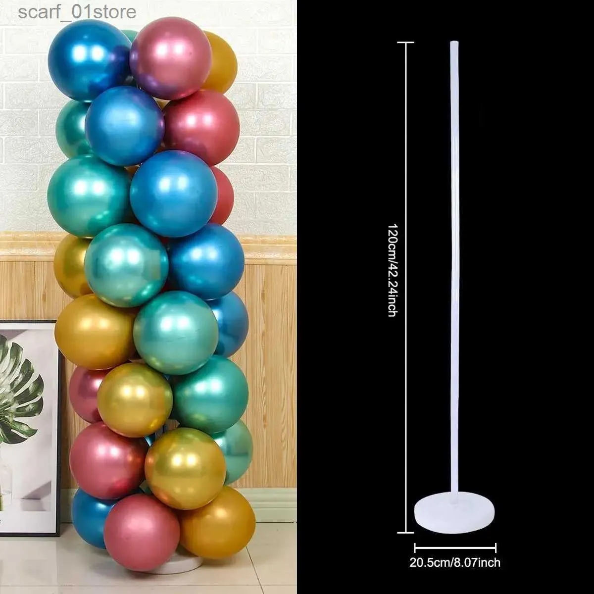 Décoration De Fête 120CM Quatre Pilier Ballon Support Ballon Table Flotteur  Fête Décoration Centre Décoration Ltiple Table FloaL231103 Du 2,06 €