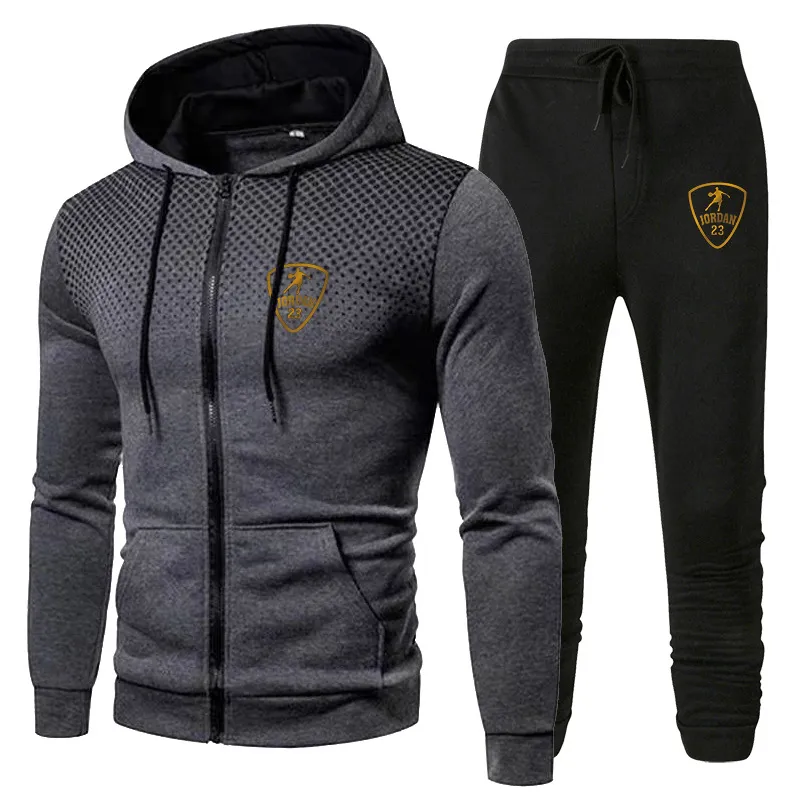 Designer Sweat Suit Two Piece Set Sports Sweatpants with Long Sleeve Hoodie for Spring Autumn 3XL Mens Clothing