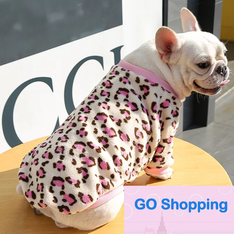 Eenvoudige Middelgrote Hond Franse Bulldog Puppy Herfst- en Winter Thermische Pyjama Jas Dierbenodigdheden Kat Tweebenige Kleding