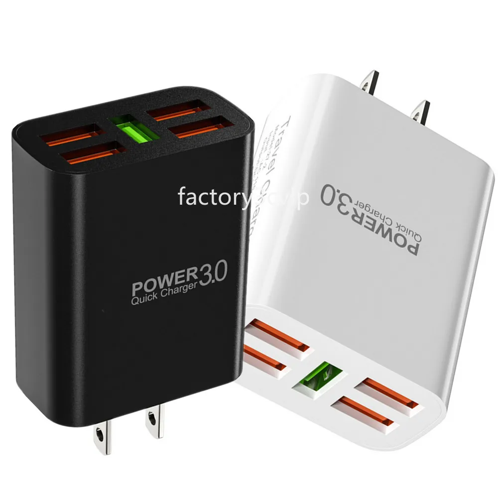 Universal 2A Przenośne ładowarki UE US AC Travel 5USB Ports Wal Charger Adapter dla iPhone'a 12 13 14 15 Samsung LG F1