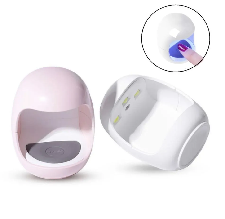 Mini Nail Lamp One Finger 3W USB UV LED -lampor Naglar Art Manicure Tools 30s Fast Torking Curing Light for Gel Polish4412783