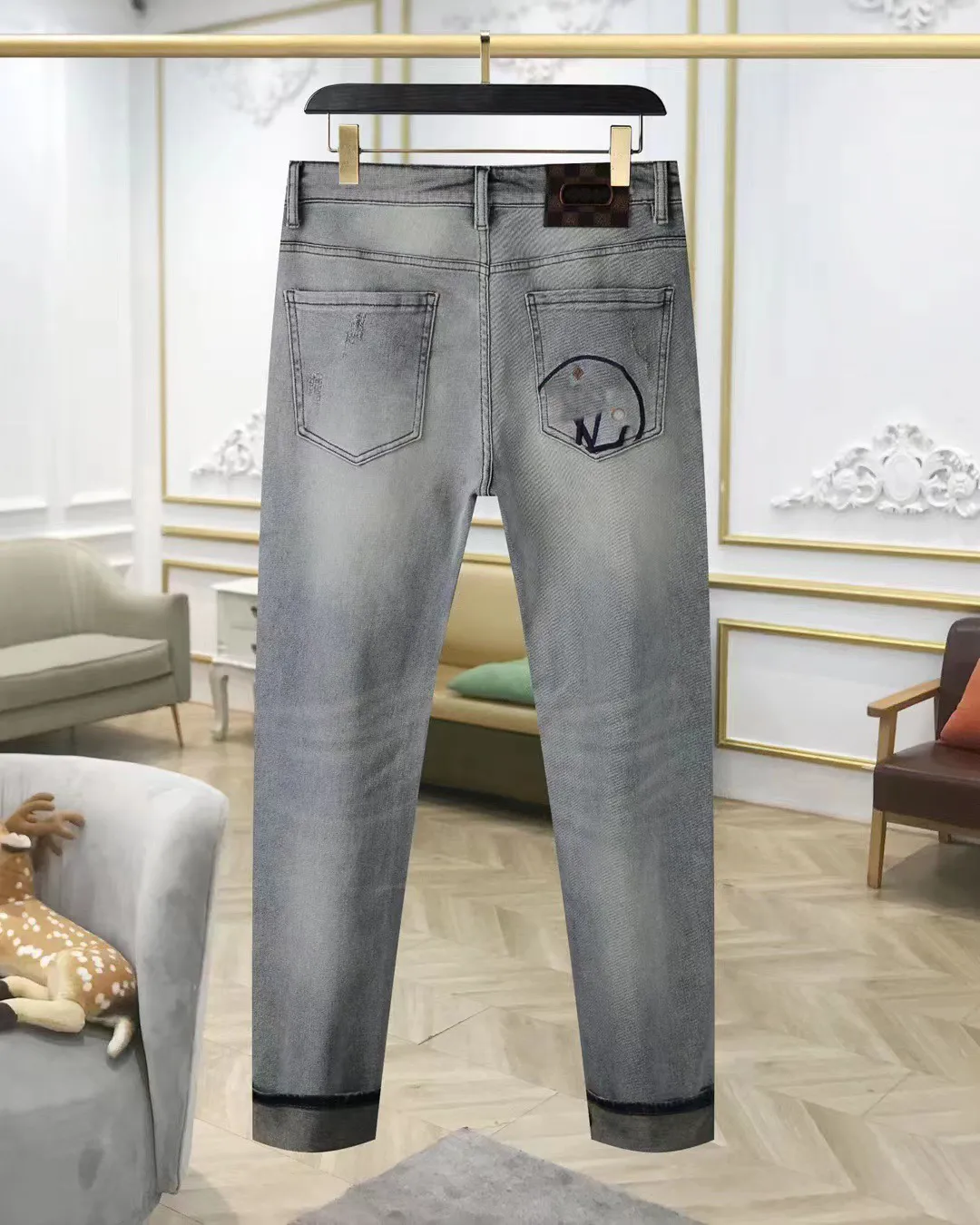 2023 Jeans pour hommes Femmes Pantalon de designer Sport Lettre Jacquard Lettre de broderie Étiquette Jeans Printemps Été Pantalon décontracté Designer Hip Hop Taille 29-40