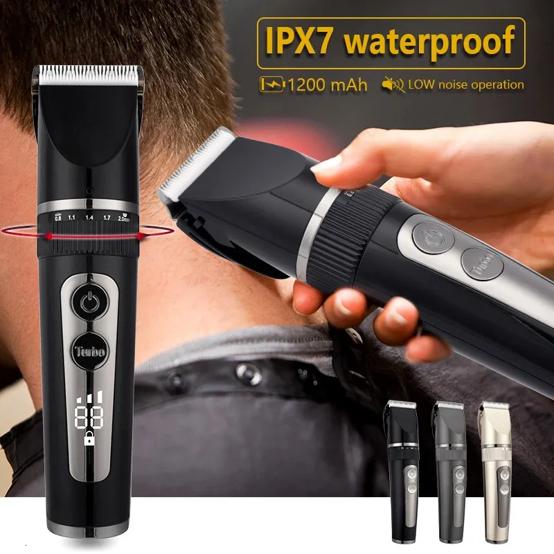 Hair Trimmer Professional Clipper For Men Rechargeable Electric Razor Cutting Machine Beard Fast Charging 231102