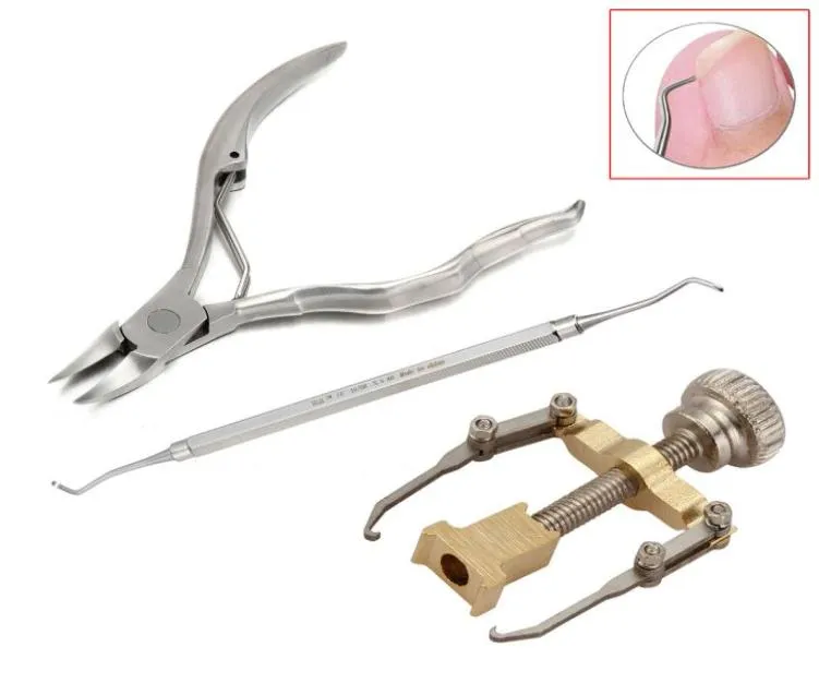 Intero 3 pezzi set in acciaio inossidabile pinza per cuticole tagliaunghie strumento per la correzione delle unghie delle dita incarnite manicure per la correzione di arte del chiodo6211141