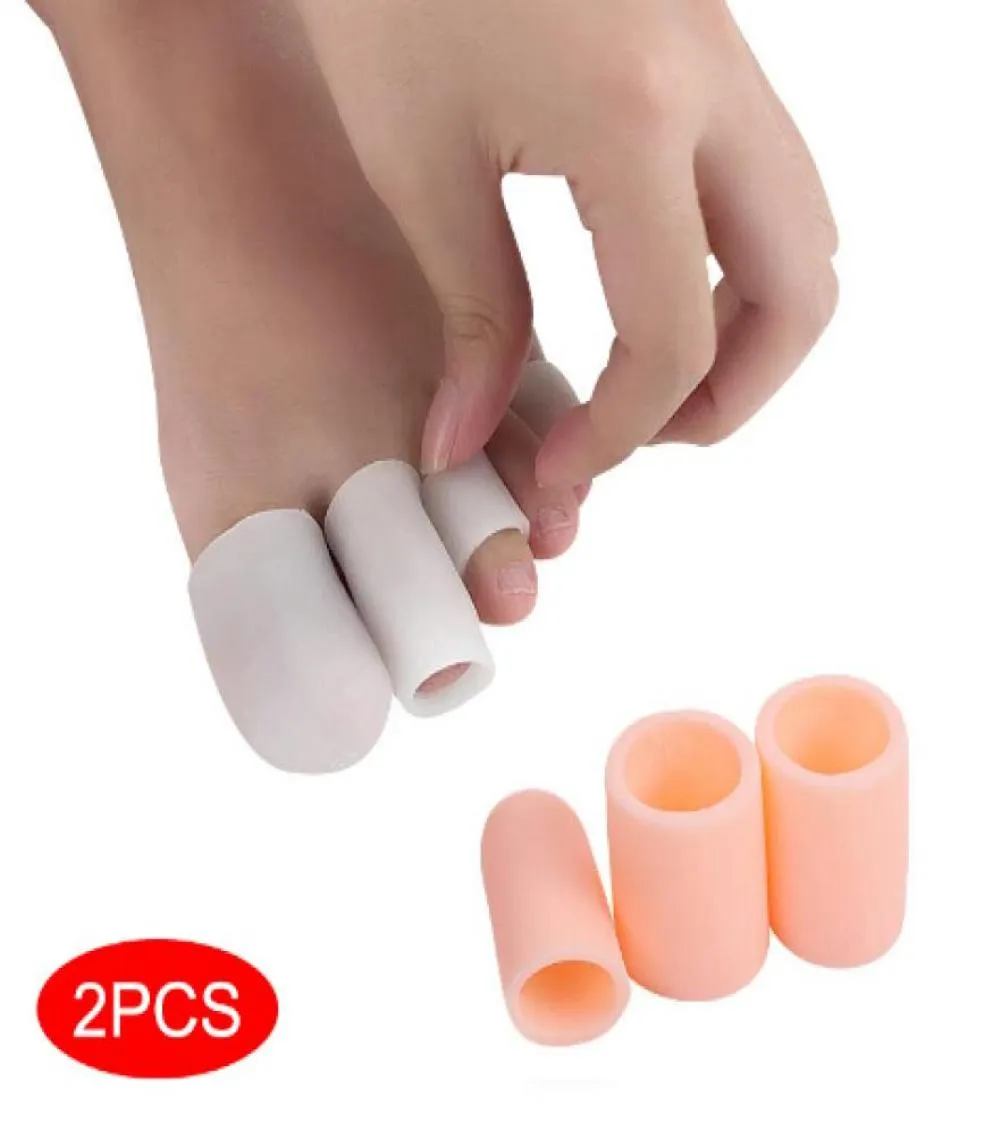 Finger Toe Protector Silicone Gel Cover Cap som förhindrar blåsor Corns Nail Tools Foot Care Toe Separators6139497