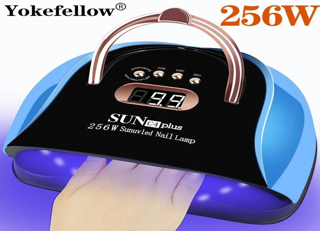 Nageltrockner 256W EST UV-LED-Lampe zum Trocknen von Nägeln Maniküre Acrylgel-Trockner mit 4 Timer Art Salon Tools2484460