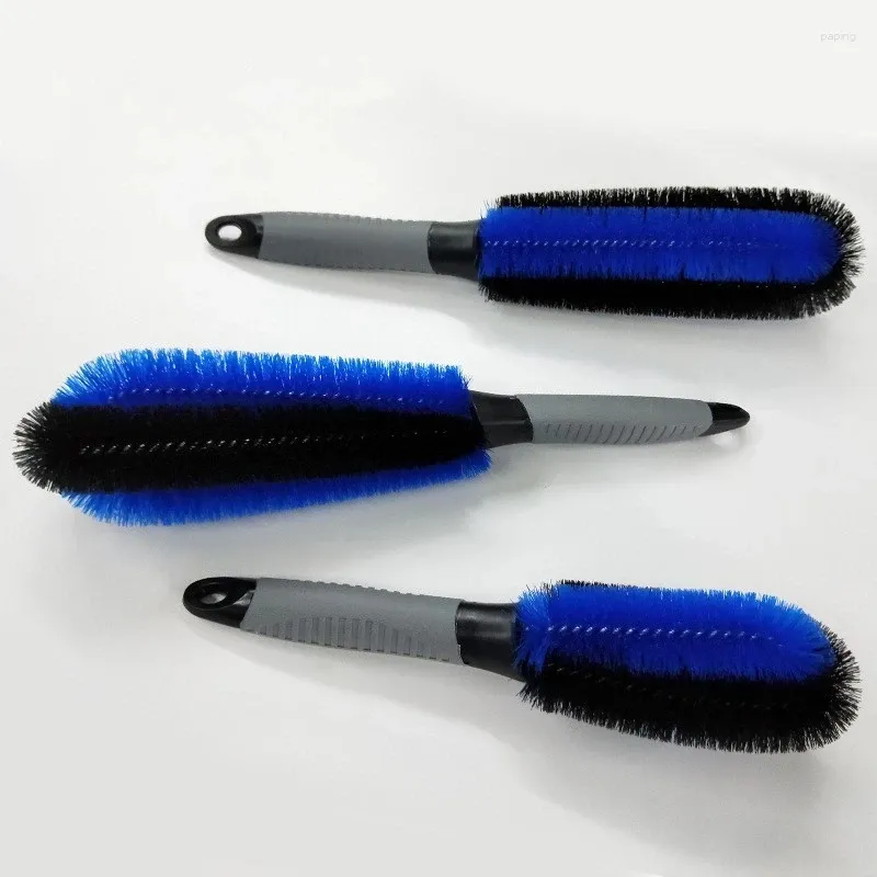 Car Sponge 1pc Vehicle Tire Brush Washing Rim Cleaning Handle Tool For Truck Motorcycle Bicycle Auto