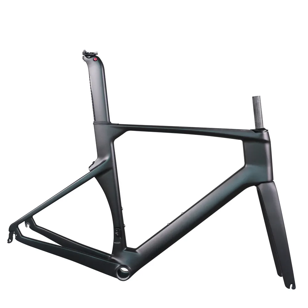 Full Carbon Fiber Aero Rim Brake Road Bike Frame TT-X41 Semi Internal Cable BB86 Bottom Bracket Max Tire 700X28C