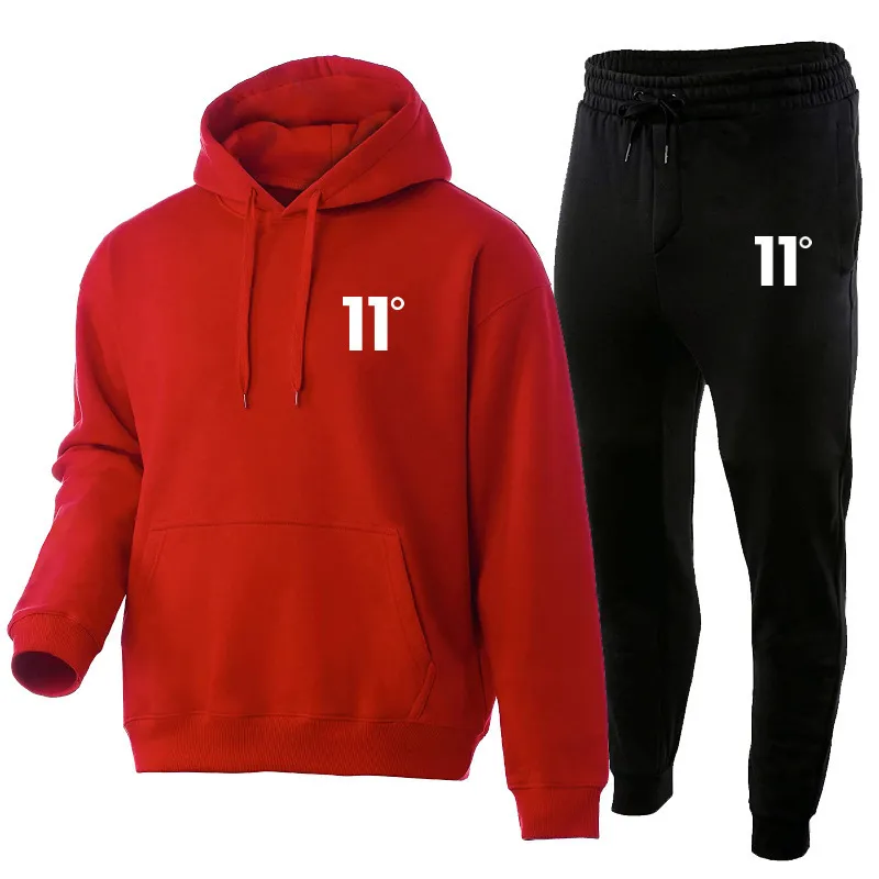 Heren Trainingspakken Herfst En Winter Europese Mode 11 Graden Tweedelig Trui Casual Broek Sport Fitness Ademend Pak Voor Mannen Vrouwen 230303 Van 19 87 DHgate