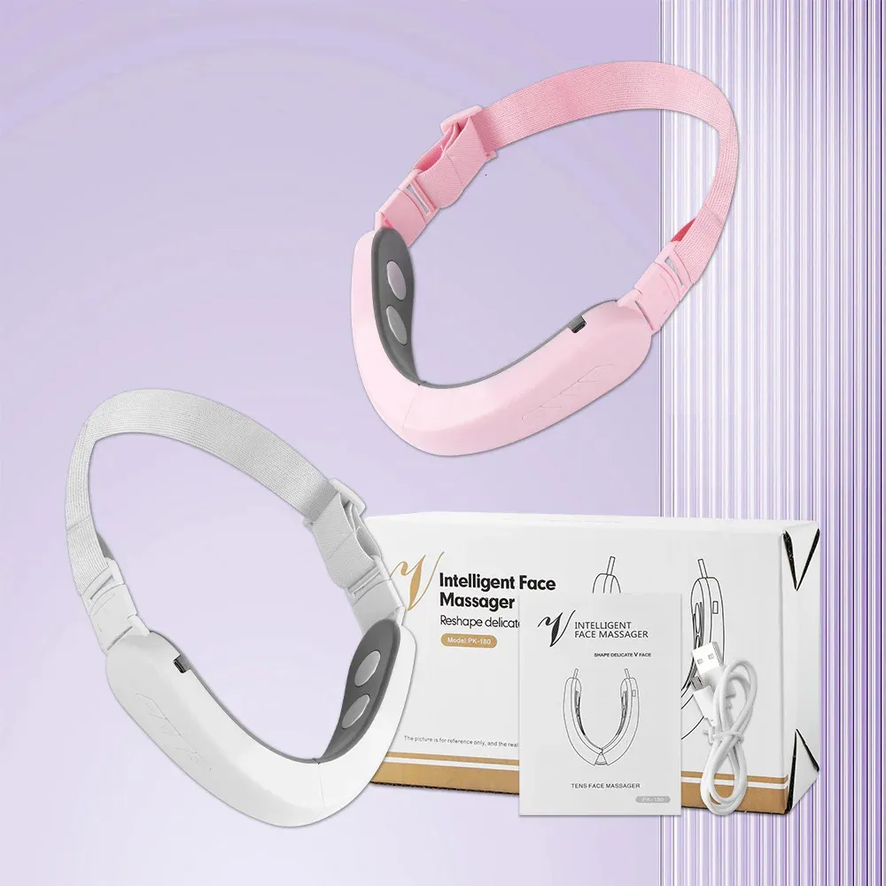 Dispositivi per la cura del viso Ems Strumento dimagrante a forma di V Lifting Stringere la macchina Massaggiatore Slim Chin V Face Strumenti di bellezza Pelle 231102