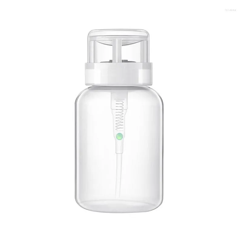 Storage Bottles 200ML Manicure Travel Press-type Bottle Nail Polish Remover Pump Dispenser Empty Plastic Cosmetic Container