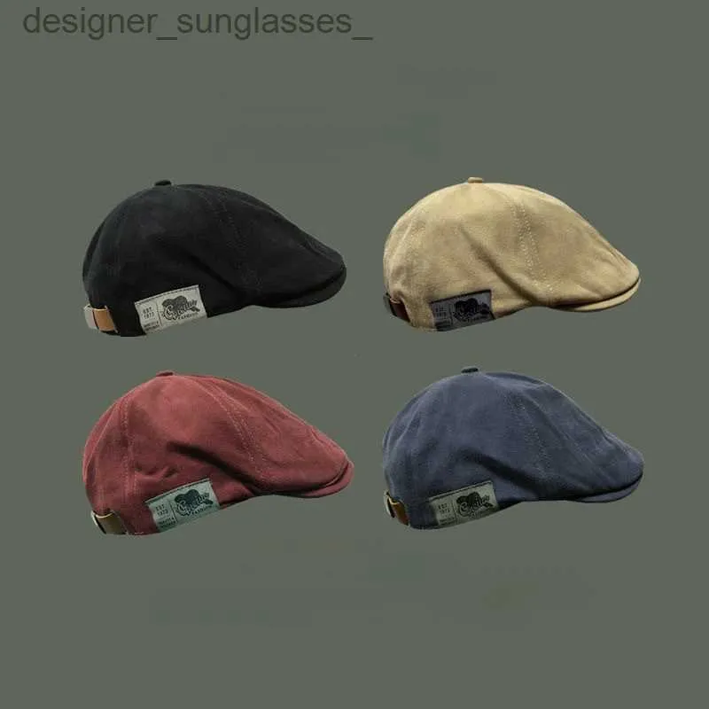 Boinas algodão Peaky Blinders CS para homens chapéus boinas britânicas Ivy C clássica Mulher de inverno Vintage Baneretl231104