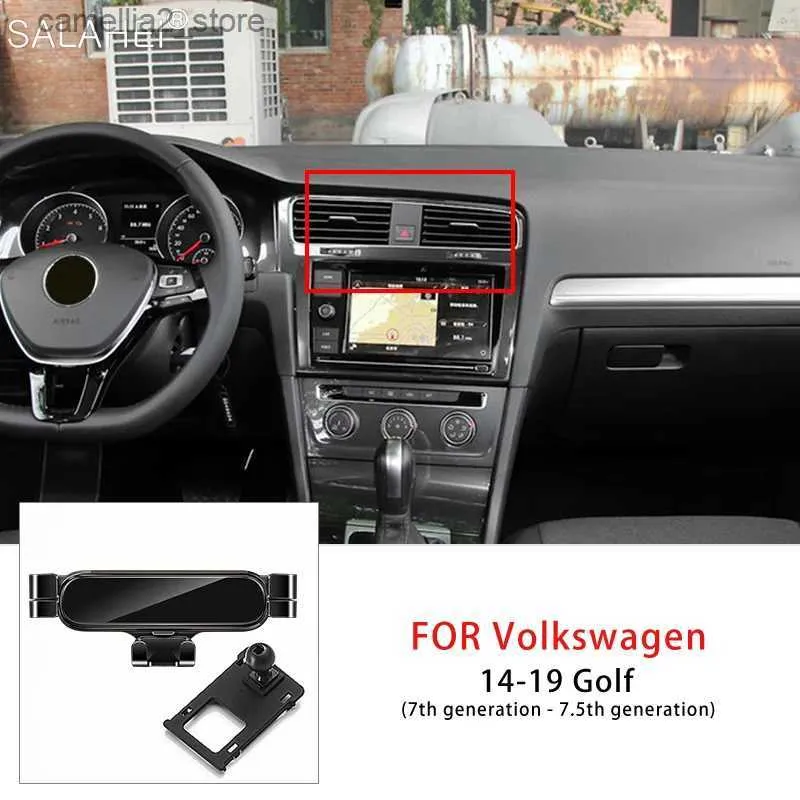Soporte para coche Soporte para teléfono de coche para VW Golf 7 MK7 2014 2015 2016 2017 2018 2019 Soporte móvil dedicado para automóvil Accesorios GPS Q231104