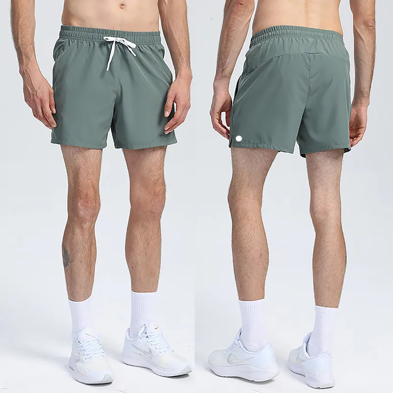 lu Mens Jogger Sports Shorts For Hiking Cycling With Pocket Casual Training Gym Short Pant Size M-4XL Breathable R260