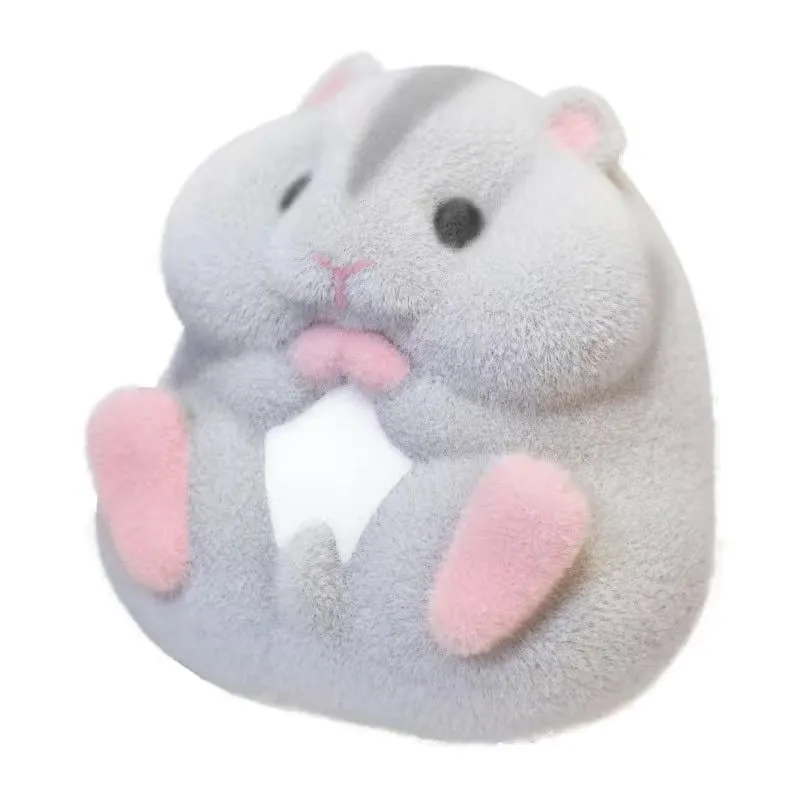 Jouets en peluche Articles ménagers Mini Kawaii Simulation Hamster Dessin animé Poupées en peluche mignonnes Garçons et filles Porte-clés Jouets Cadeaux pour enfants Porte-clés pour enfants