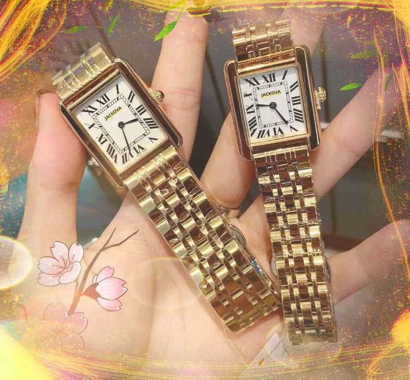 Высококачественные часы для любителей римского танка с циферблатом, женские часы из нержавеющей стали с квадратным циферблатом, элегантные модные женские кожаные ремешки, импортные кварцевые часы, подарки
