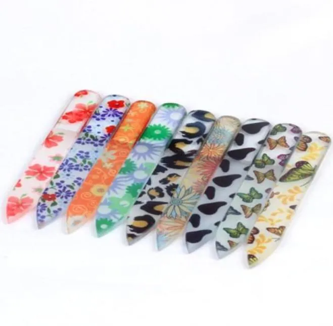 Glass Nail File Nail Tools The Tool For Manicure tool 30pcs 9cm Steel Crystal Mini Nail File8962796