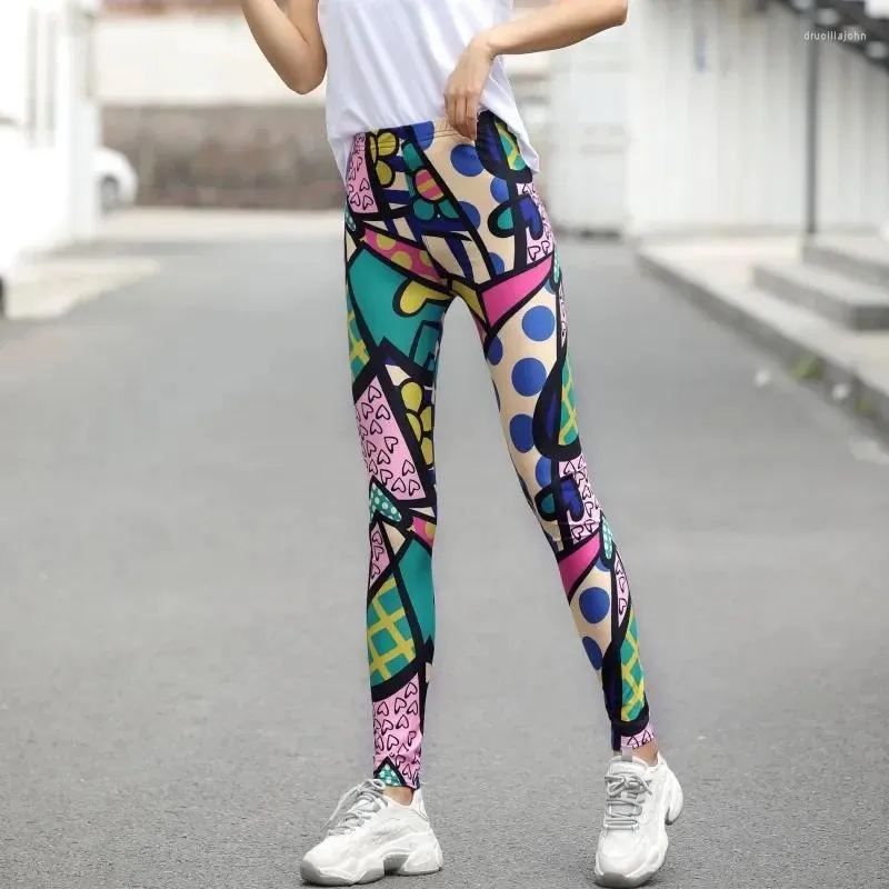 Women's Leggings High Waisted Printed Fashion Sexy Casual And Colorful Leg  Warmer Fit Most Sizes Leggins Pants Trousers Woman's