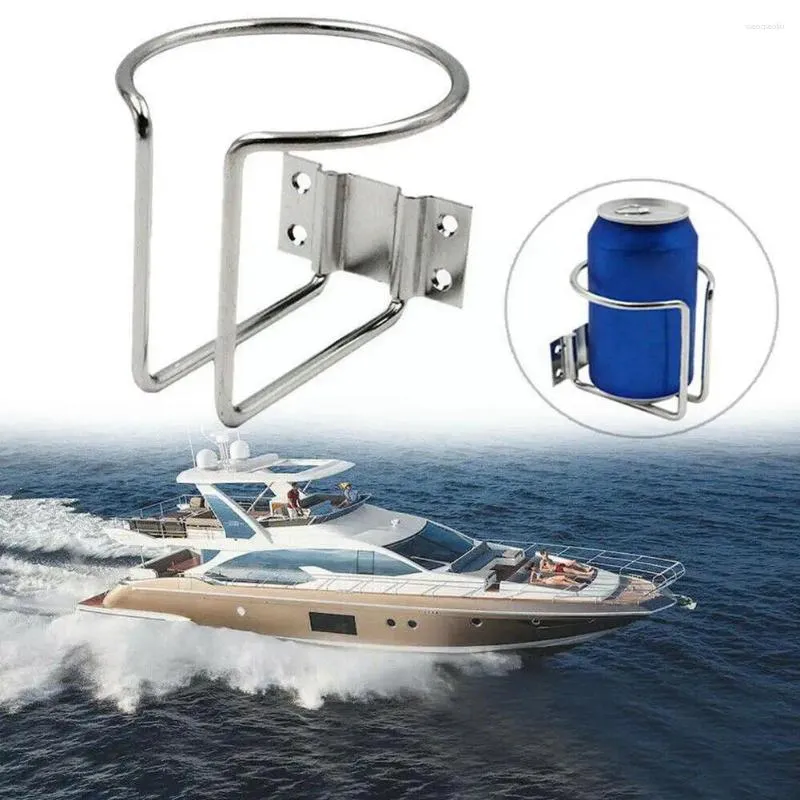 Drink Holder 1Set Steel Car Boat Ring Cup Bottle Stand för Marine Yacht Truck RV Ship L6F0