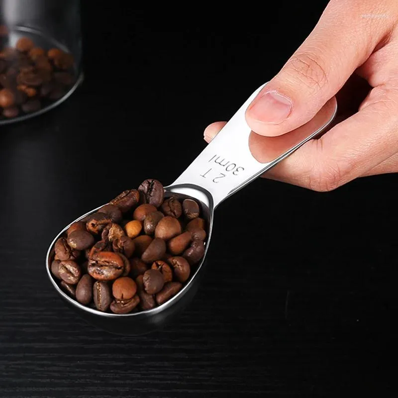 Colheres de café 30ml colher de sopa colher de medição de aço inoxidável açúcar em pó medida acessórios de cozinha