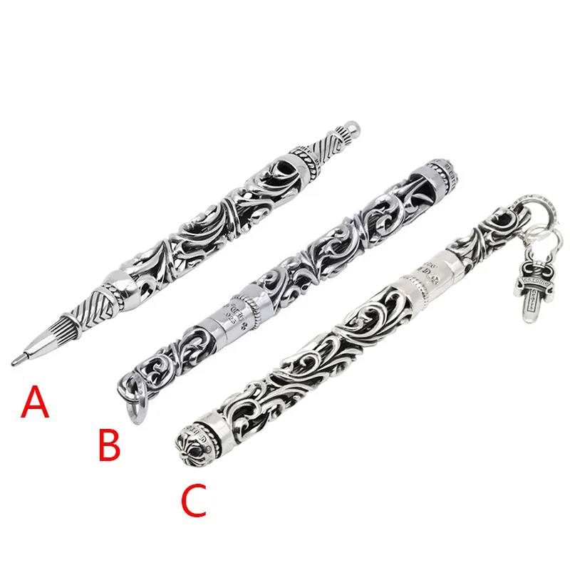 G14 S925 スターリングシルバー彫刻ボールペン を￥24,872 | DHgate