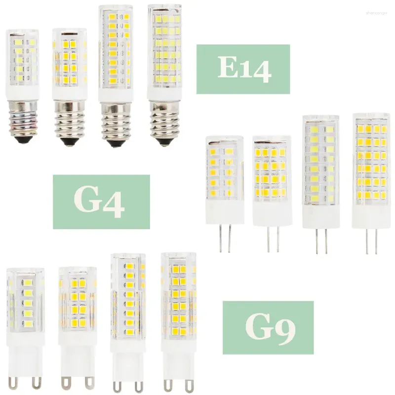 Lampadina LED in ceramica 2835SMD 5W 6W 7W 9W Lampada a mais Sostituisce la lampada alogena 30w 40w 50w 60w Lampadario 220V