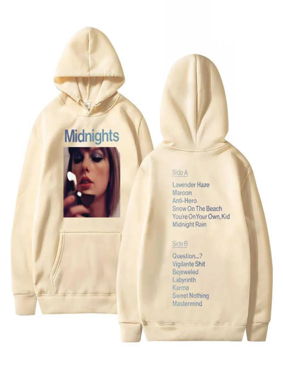 Hoodies masculinos estilo personalizado novo álbum swift mesmo estilo impressão moletom com capuz para homens vintage hip hop suores unisex moletom l2210257262556