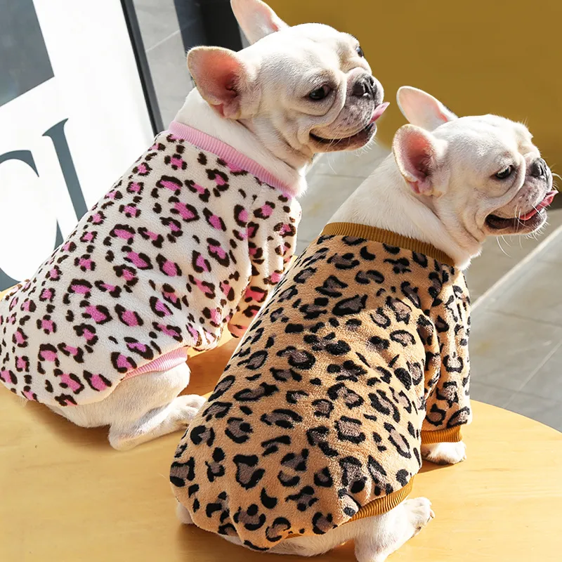 Medium Large Dog French Bulldog Puppy Thermal Pajamas 100 Cotton Coral Fleece Unisex Pet Coat for All Seasons