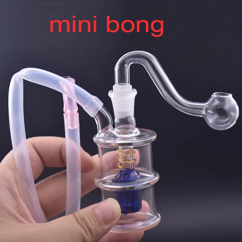 Toptan Cam Şişe Bong Yağ Burun Boru Matris PERC Filtresi DAB TIPS SU BATI BORULARI Kül Catcher Ashcatcher Bong Erkek Cam Yağ Tırnak Potu ile Büyük Kabarcık