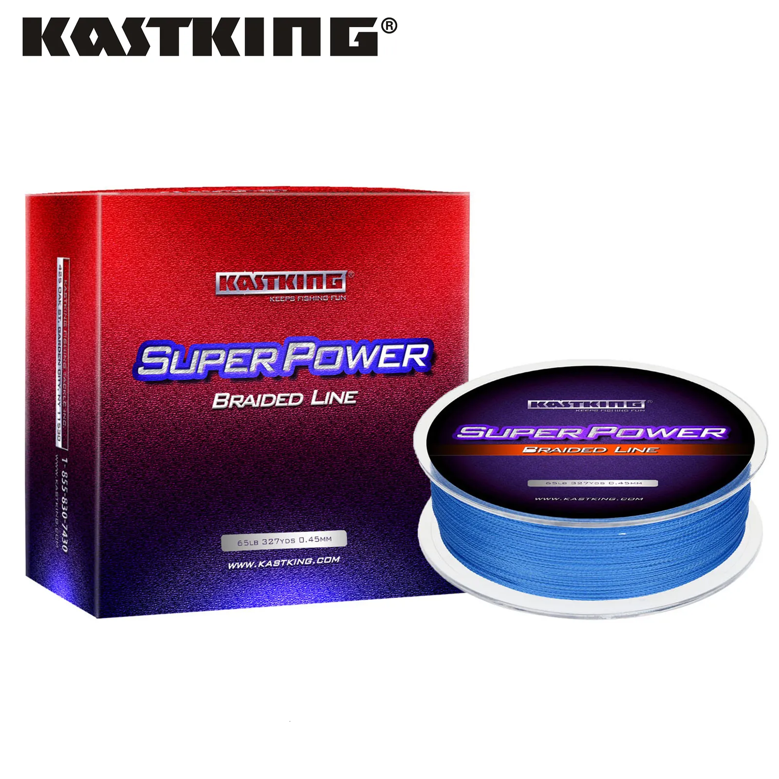 Braid Line KastKing SuperPower 300m500m1000m PE Braided Fishing Line 4 Strands 6-80LB2.7-36.4KG Strong Multifilament Line For Saltwater 230403