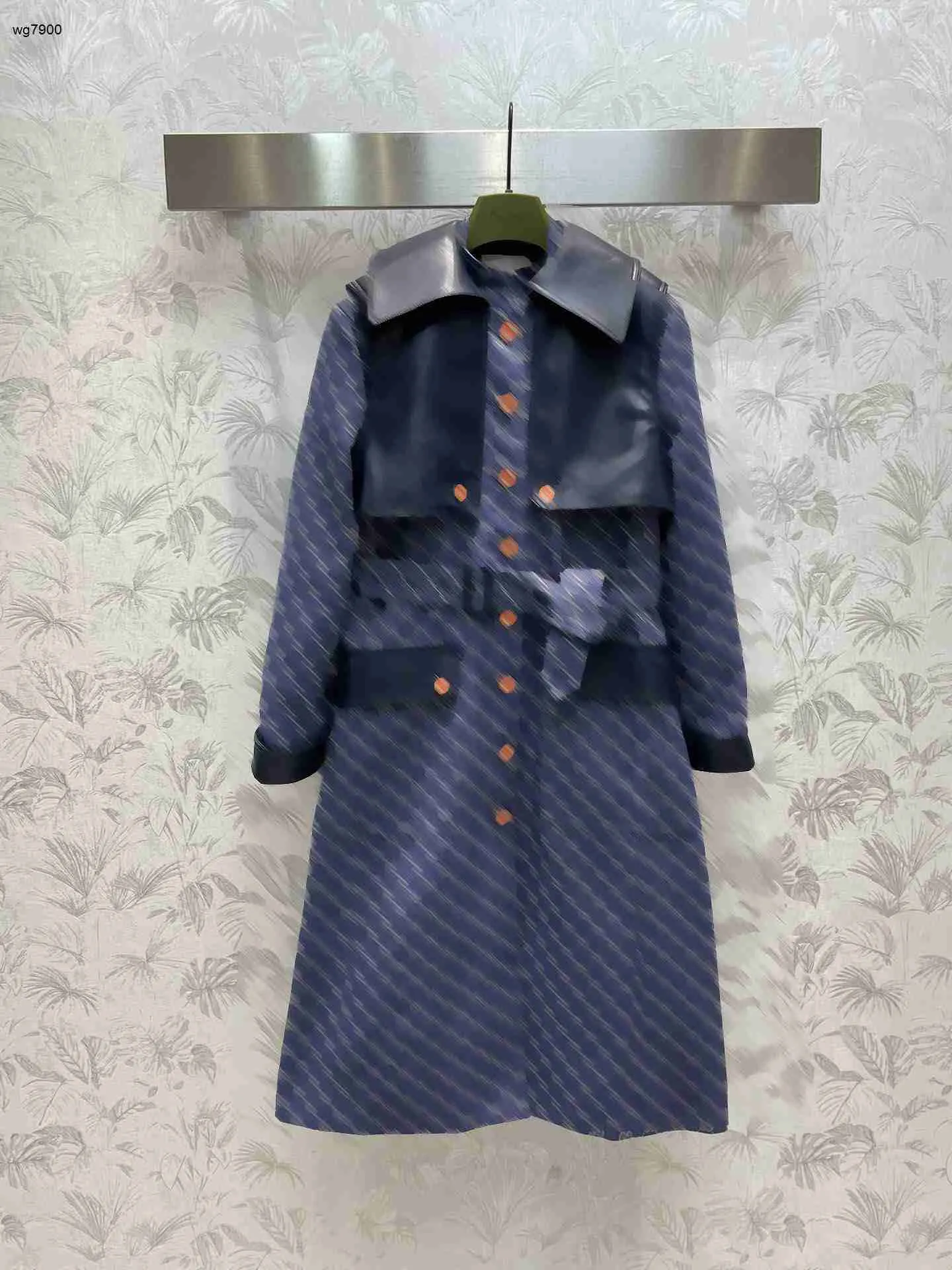 Designer mulheres trench marca colete destacável manga longa menina casaco tamanho s m l todo o logotipo jacquard baixa chave de luxo senhoras casaco nov02