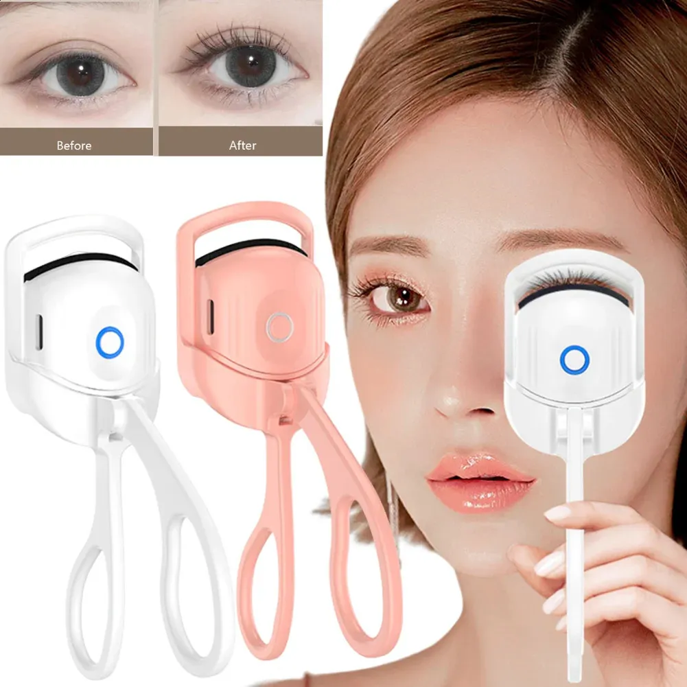 Eyelash Curler 12PCS Heated Clip Electric Comb Lashes Curling Eyelashes Curls Makeup Tool 231102