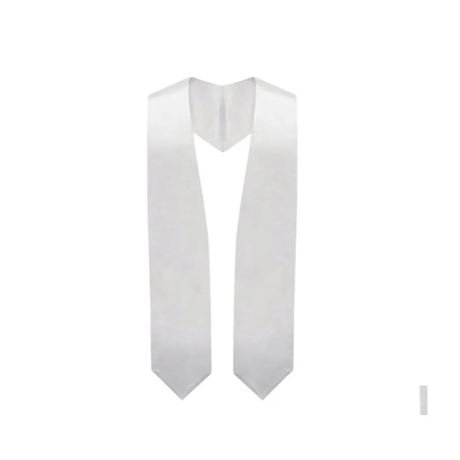Andere Heimtextilien Sublimationsrohlinge Graduierung Krawatte Stolen Polyester Grad Senior Student Vneck Logodruck für Studenten Drop Deli Dhaf9