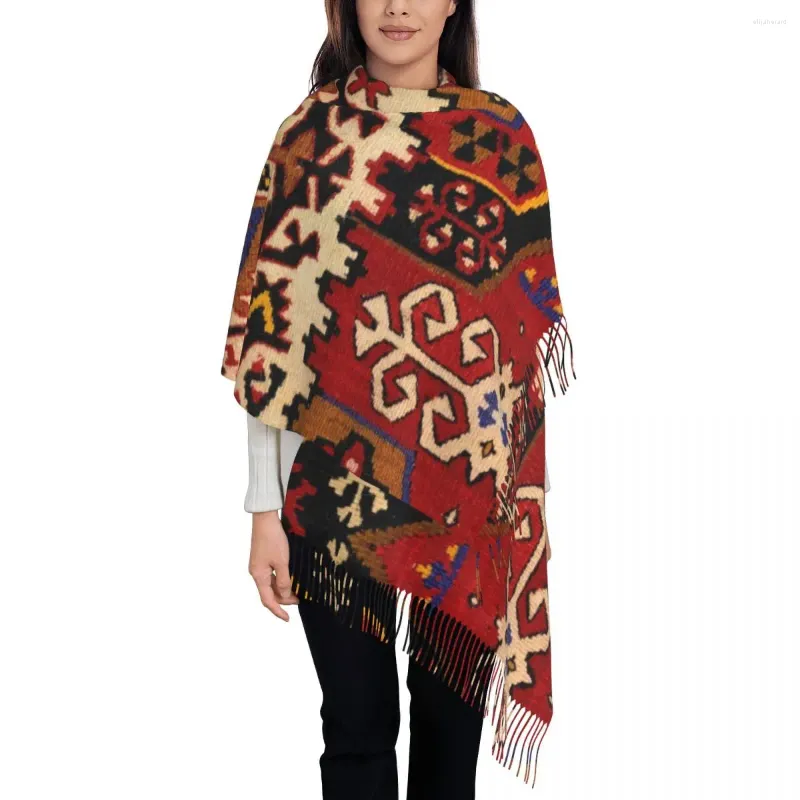 Schals drucken Retro-Boho-türkischer Kelim-Navaho-Gewebe, gewebter Textilschal, Winter-Herbst-warmer persischer Stammes-ethnischer Kunstschal, Tücher