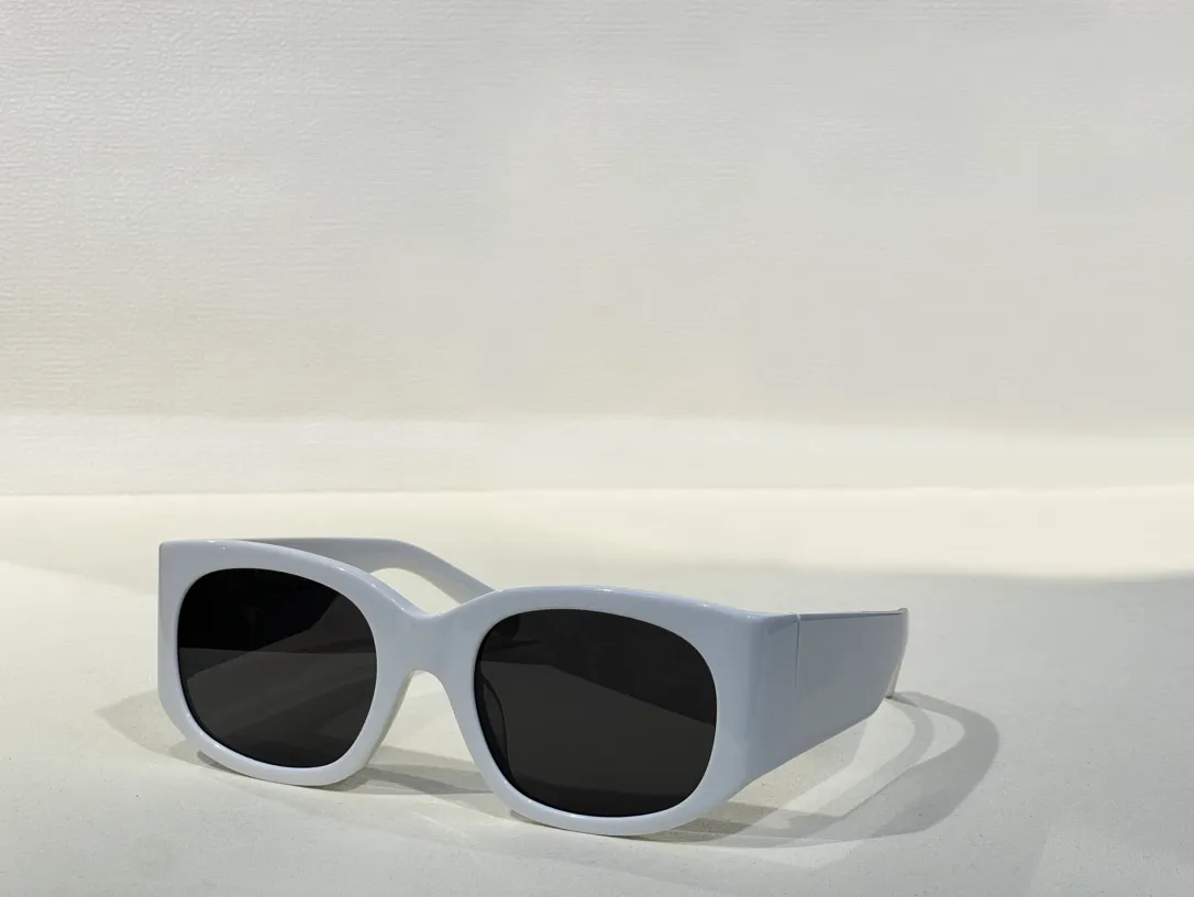 40211 Белые серо -серые крупные овальные солнцезащитные очки для женских очков моды Gafas de Sol Designers Солнцезащитные очки Shades occhiali da sole uv400 очки с коробкой
