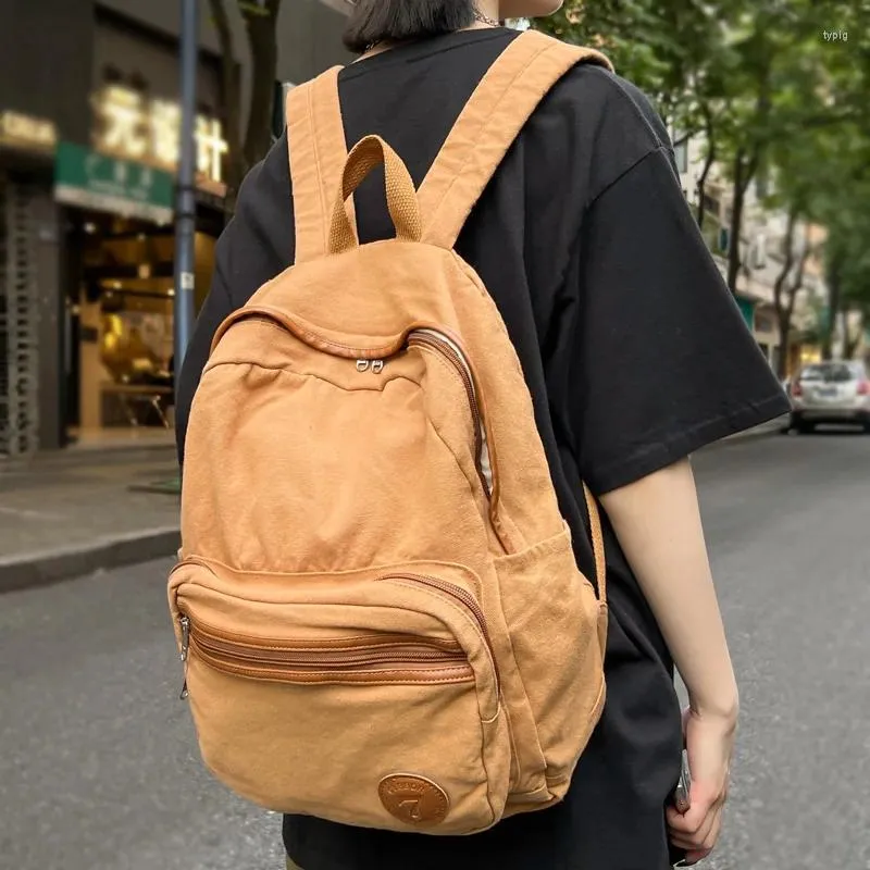 Школьные сумки DCIMOR, мытый холст, женский рюкзак, женская дорожная сумка высокого качества, модные мягкие рюкзаки Kawaii для девочек-подростков