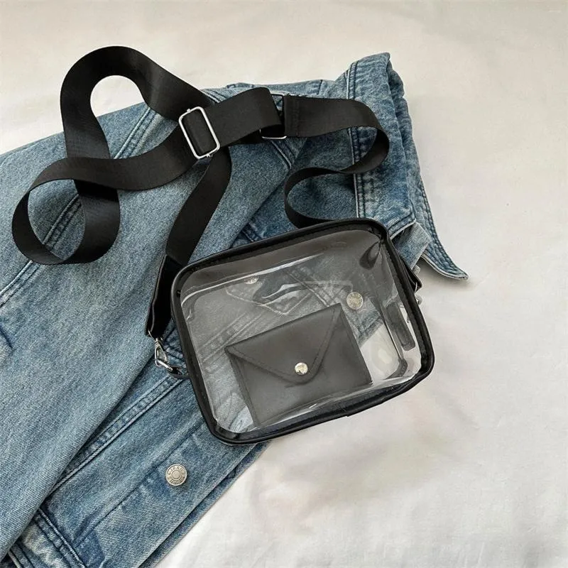 Avondtassen Doorzichtige Crossbody Satchel Portemonnee Handtas Stadion Goedgekeurde Veganistische Lederen Concerttas Voor Dames En Tienermeisjes Schouder