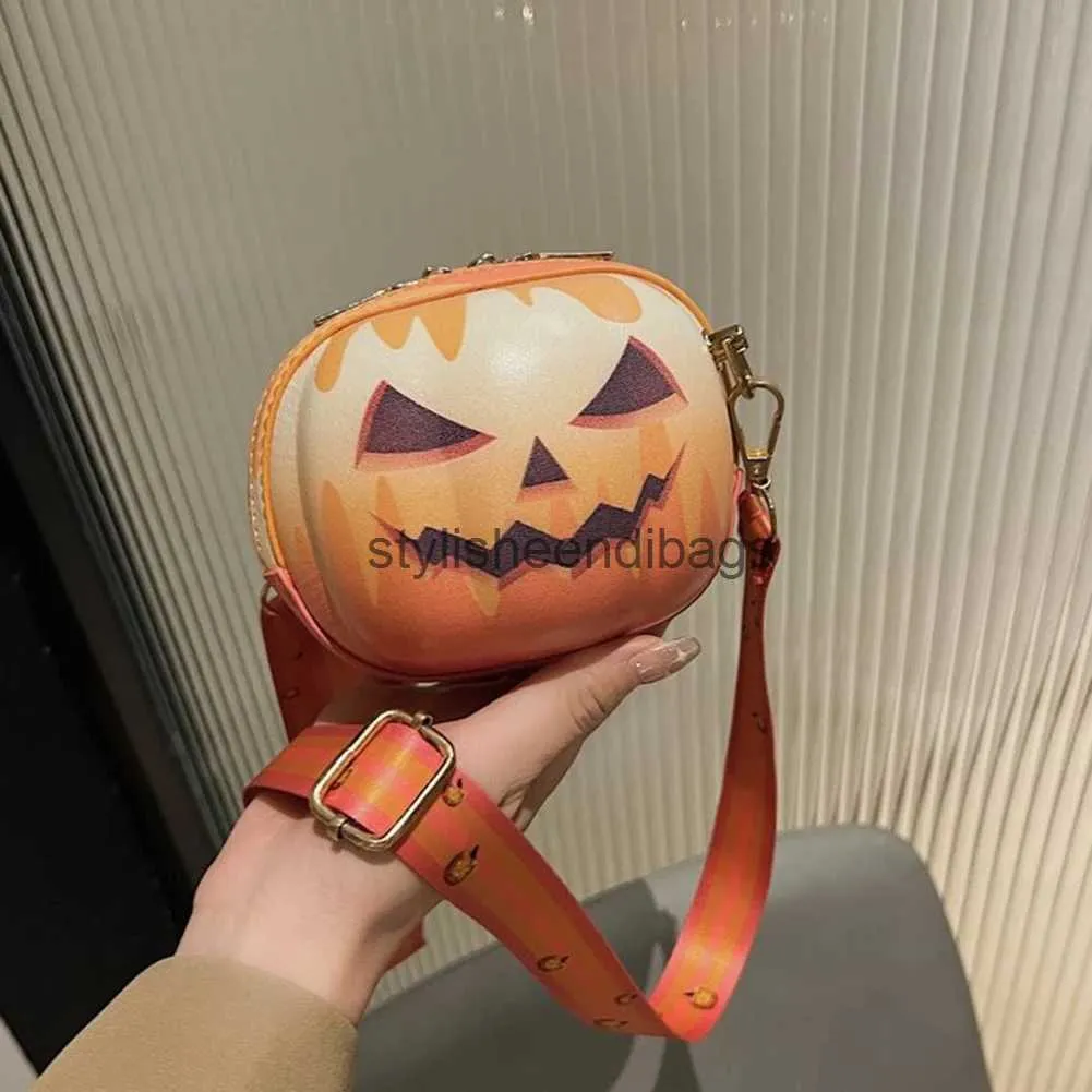 Cross Body Handbags Pumpkin tillåtet Cross Body Bag Kvinnor Fun Alloween Gift Candy Bag Girl Children's and Bag Wallet Soul Bagstylisheendibags