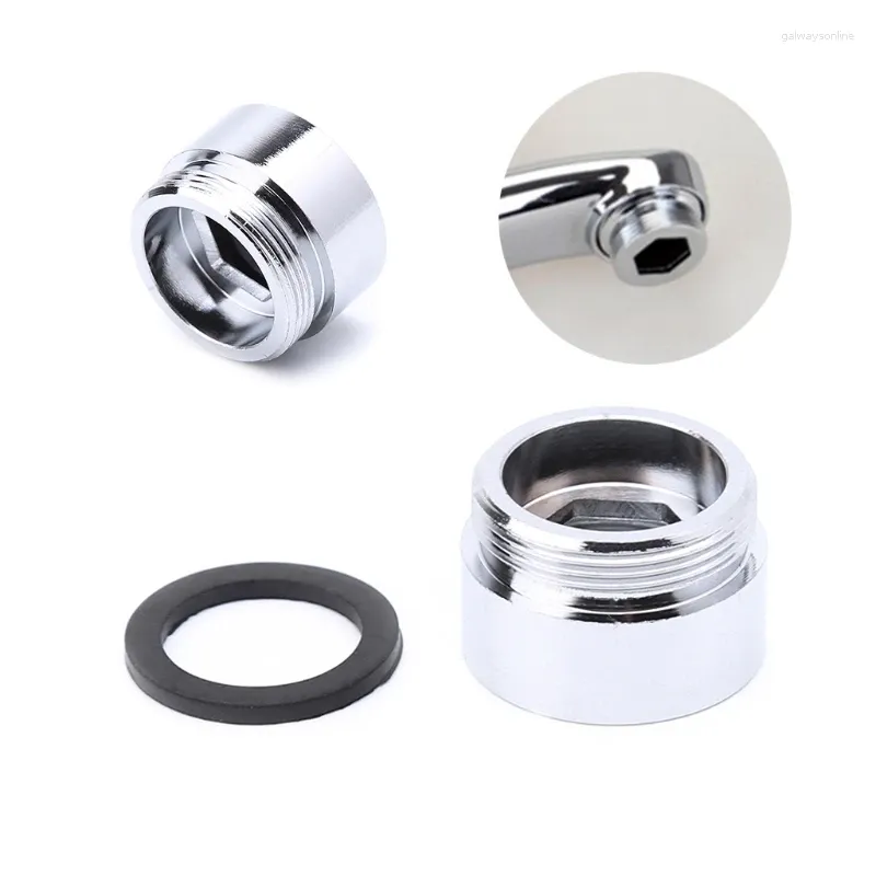 Kökskranar Solid Metal Adapter Inside Thread Water Saving Faucet Tap Aerator Connec