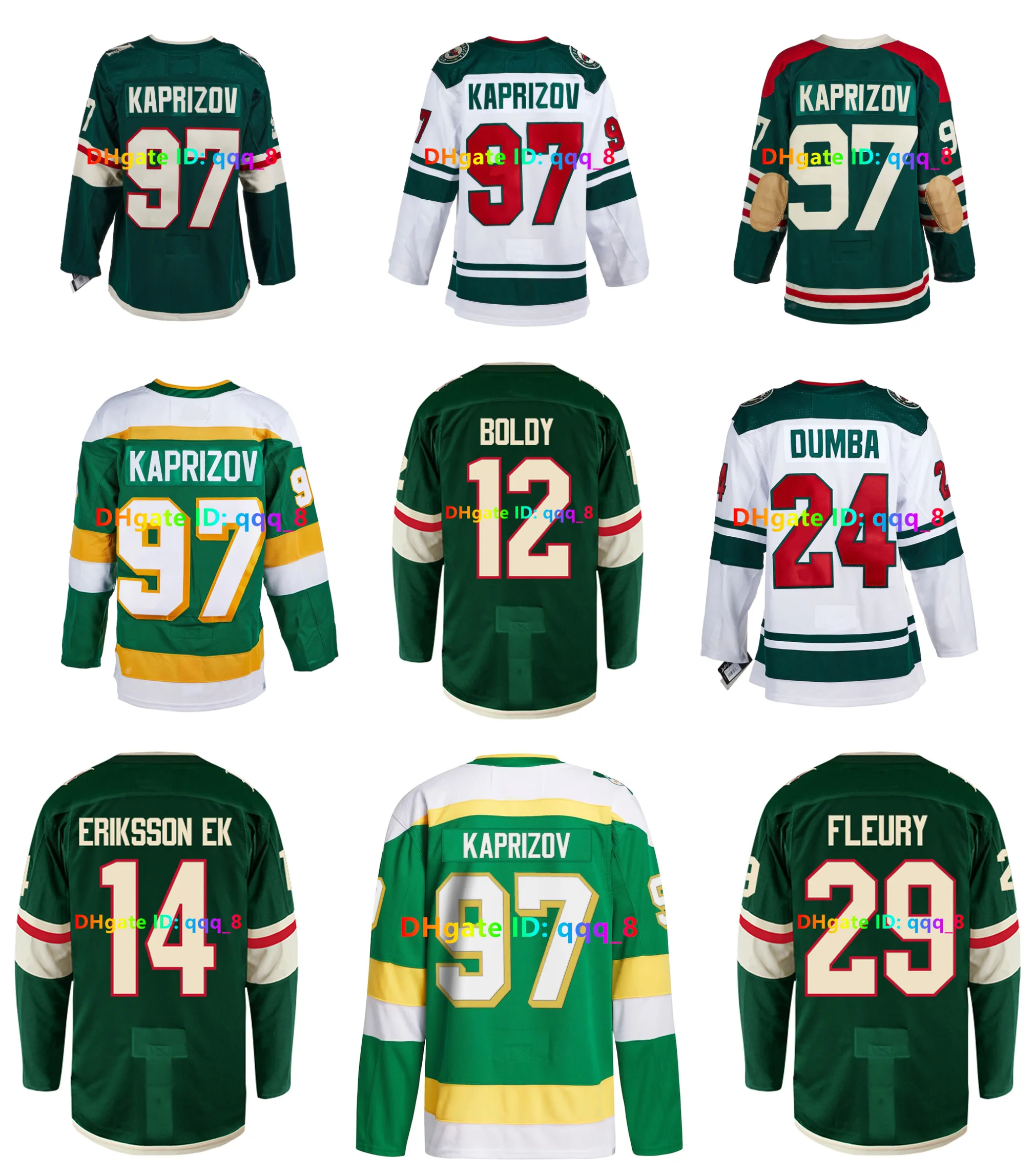 Kirill Kaprizov Matt Boldy Wild Hockey Jersey Minnesota Brock Faber Marc-Andre Fleury Joel Eriksson Ek Marcus Foligno Ryan Hartman Calen Addison Middleton Größe S-3xl