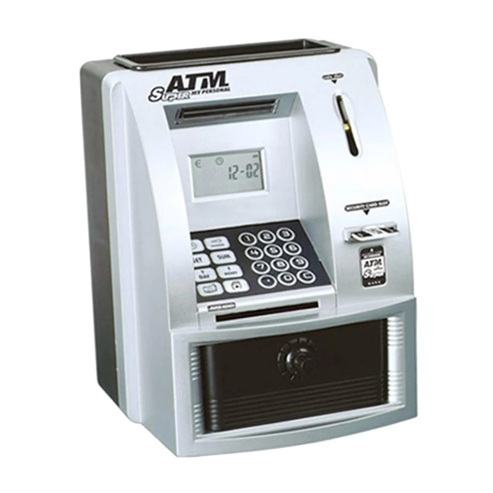 Electronic Piggy Bank ATM Password Money Coins Saving Box ATM Bank Automatic Deposit Banknote Christmas Gift