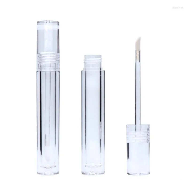 Opslagflessen 5 ml lege lipgloss containers buizen rond heldere cosmetische buisverpakking lipgloss met toverstok 10 stcs 30 stcs 50 stks