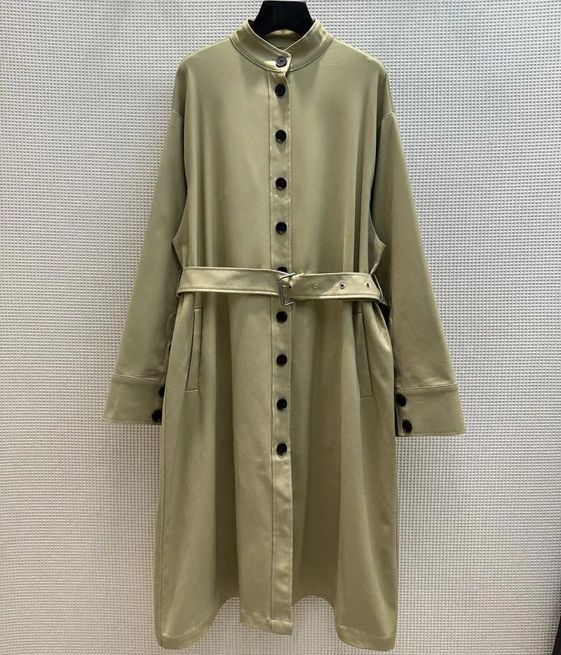 Trench Coats Femininos 2023 Primavera Largo Estilo Casual