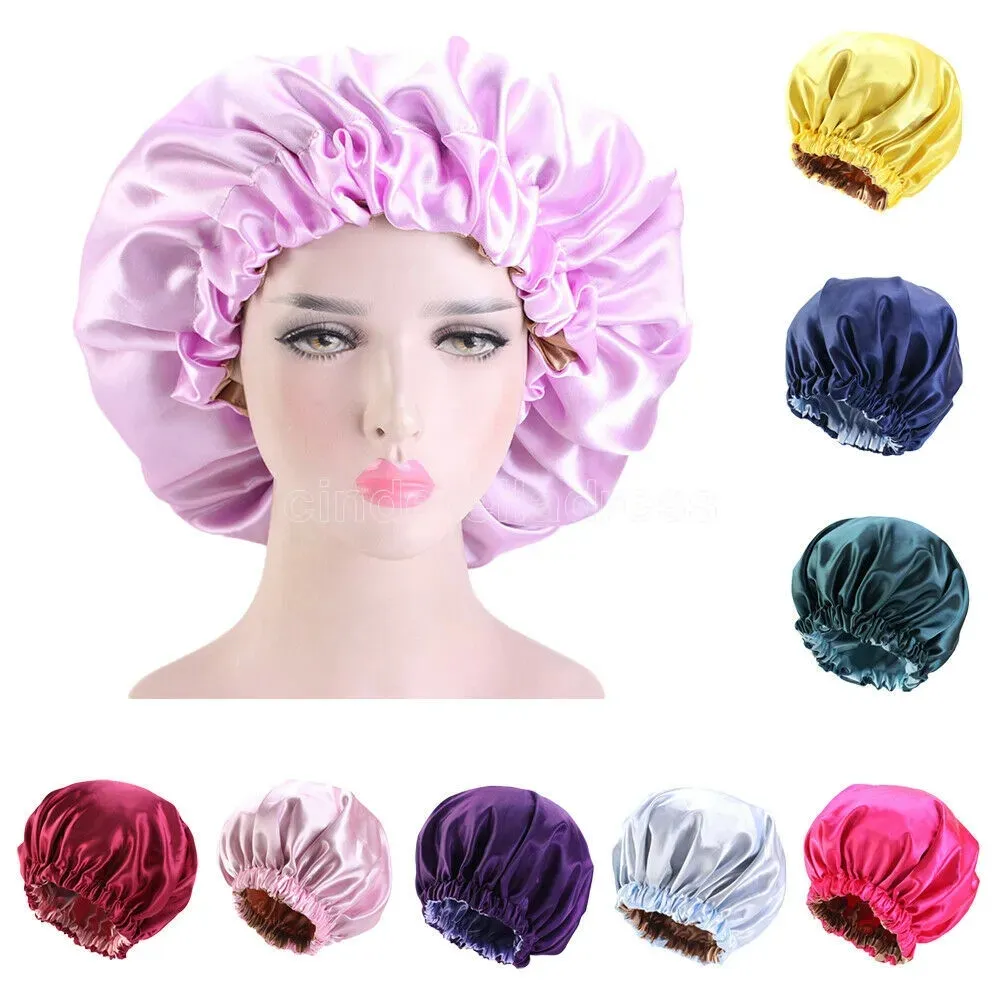 20 styles Momme Silk Night Cap Hair Bonnet Sleeping Silk Sleep Hat for Women Hair Care