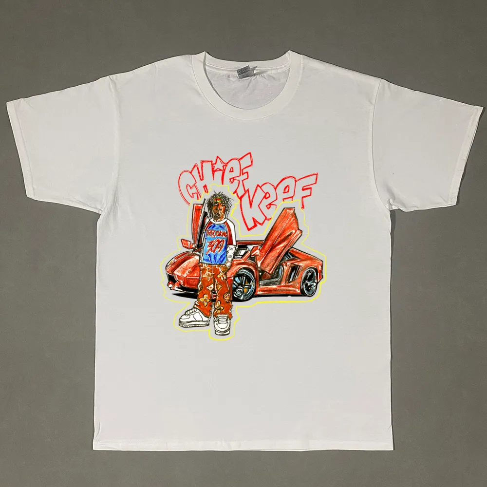 メンズTシャツチーフキーフブラウストップヒップホップウーマンアニメミュージックコットンショートスリーブOneck Tshirt 230403