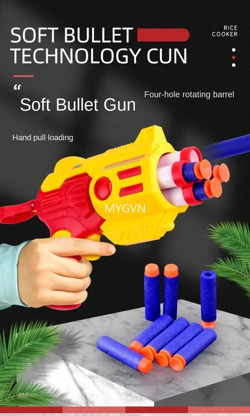 Realistic Toy Guns Model: Foam Dart Blaster Pretend Play Fun For Kids ...
